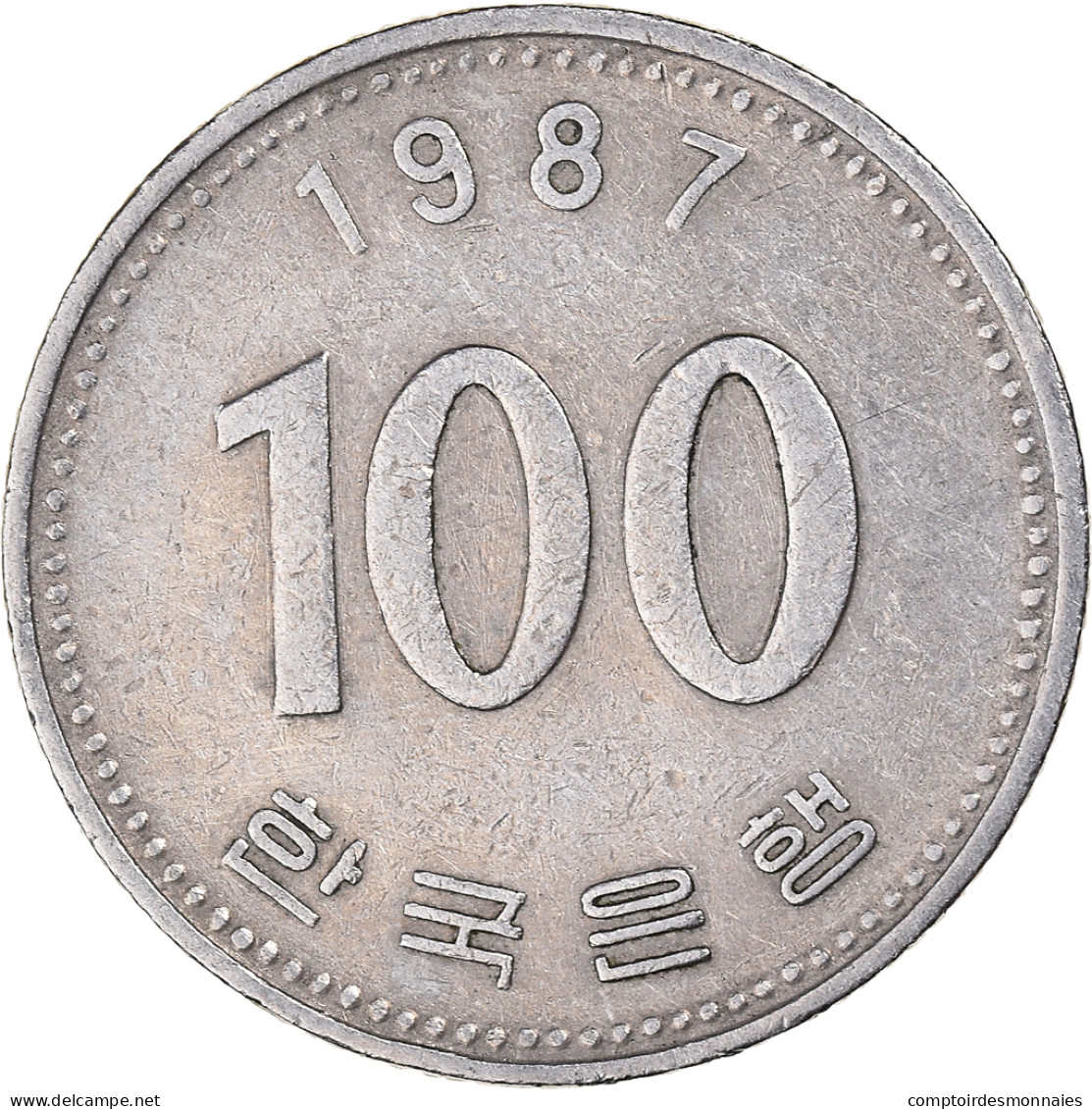 Monnaie, Corée Du Sud, 100 Won, 1987 - Corée Du Sud