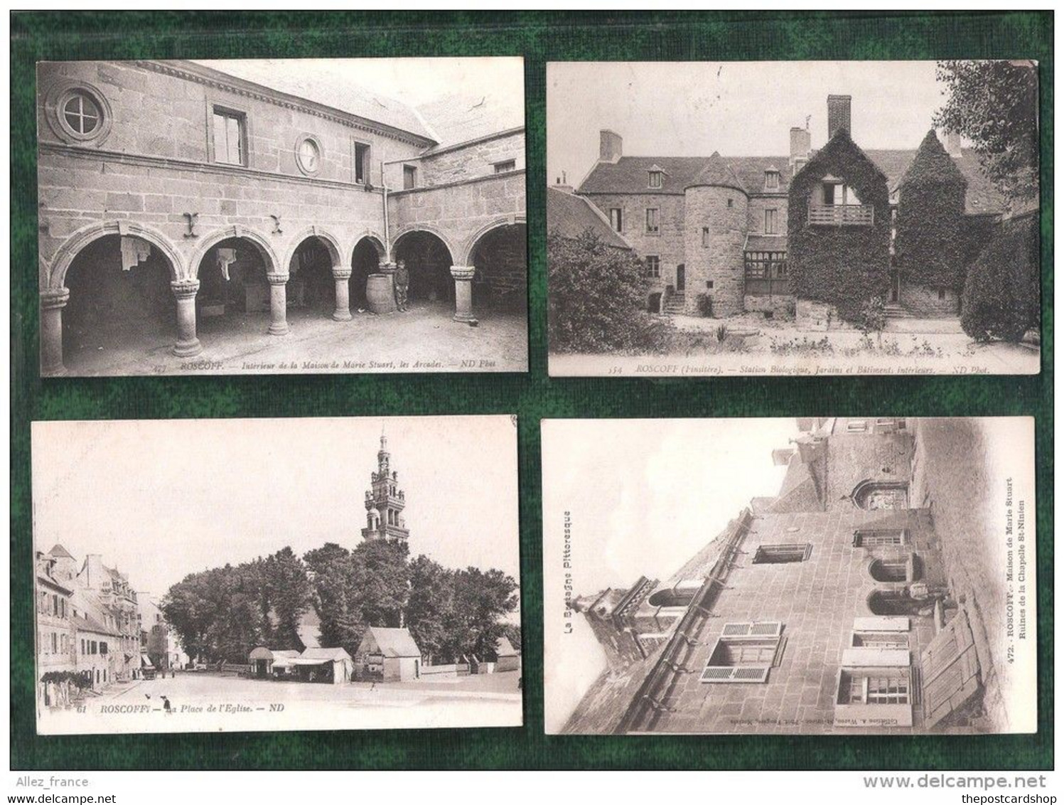 4 QUATRE FOUR CARTES DE ROSCOFF VOIR SCAN ........ (LOT 39) - Penmarch