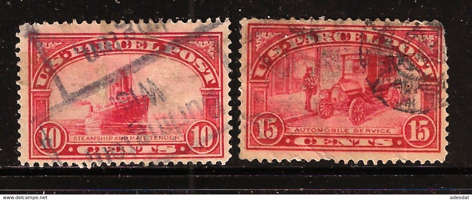 UNITED STATES 1913 PARCEL POST SCOTT Q6-Q7 USED - Postage Due