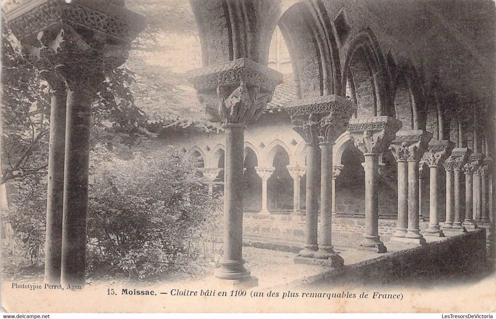 CPA - 82 - MOISSAC - Cloitre Bati En 1100 - Monastère - Dos Non Divisé - Moissac