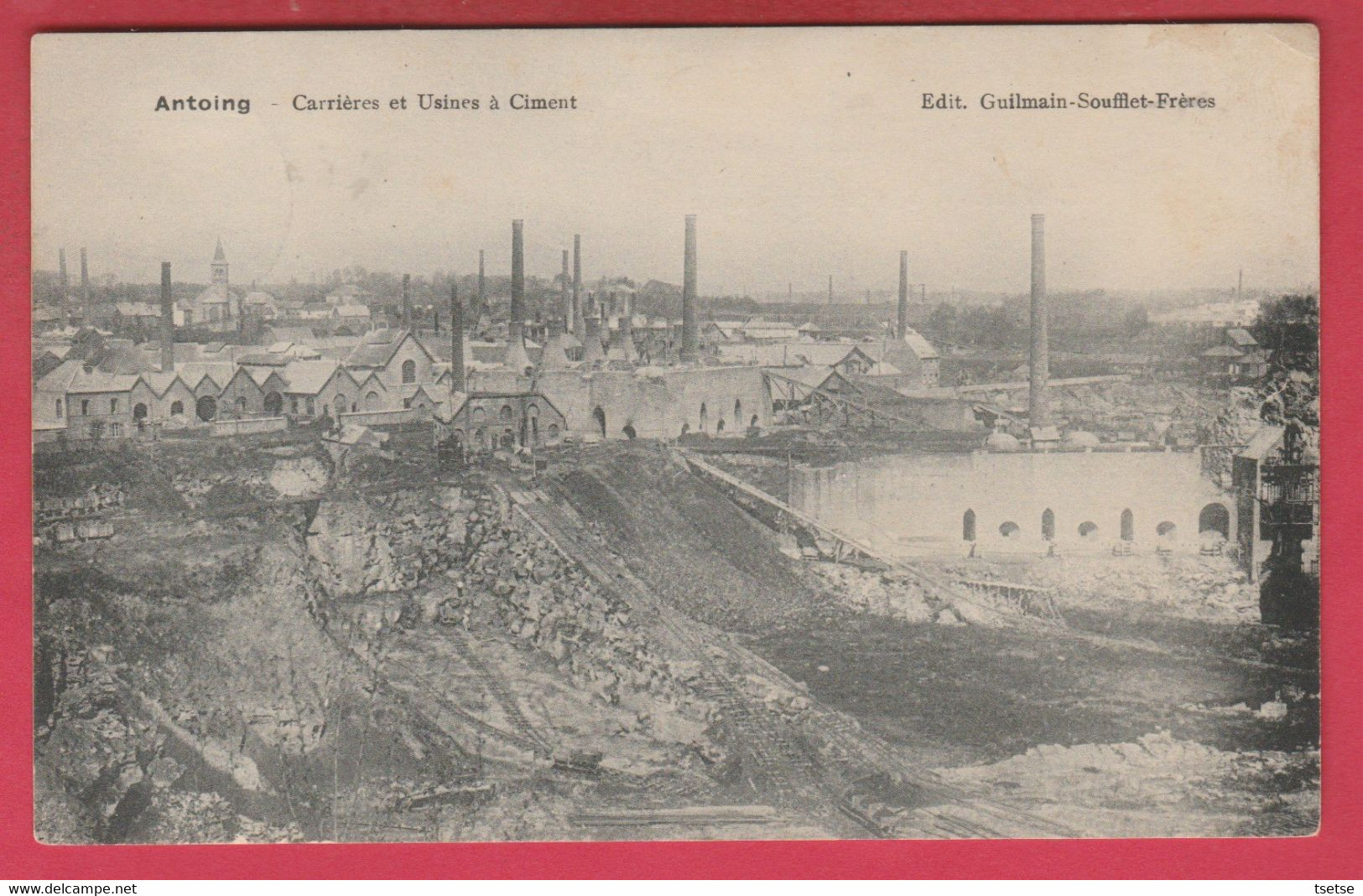 Antoing - Carrières Et Usines à Ciment -  Feldpost 1914  ( Voir Verso ) - Antoing