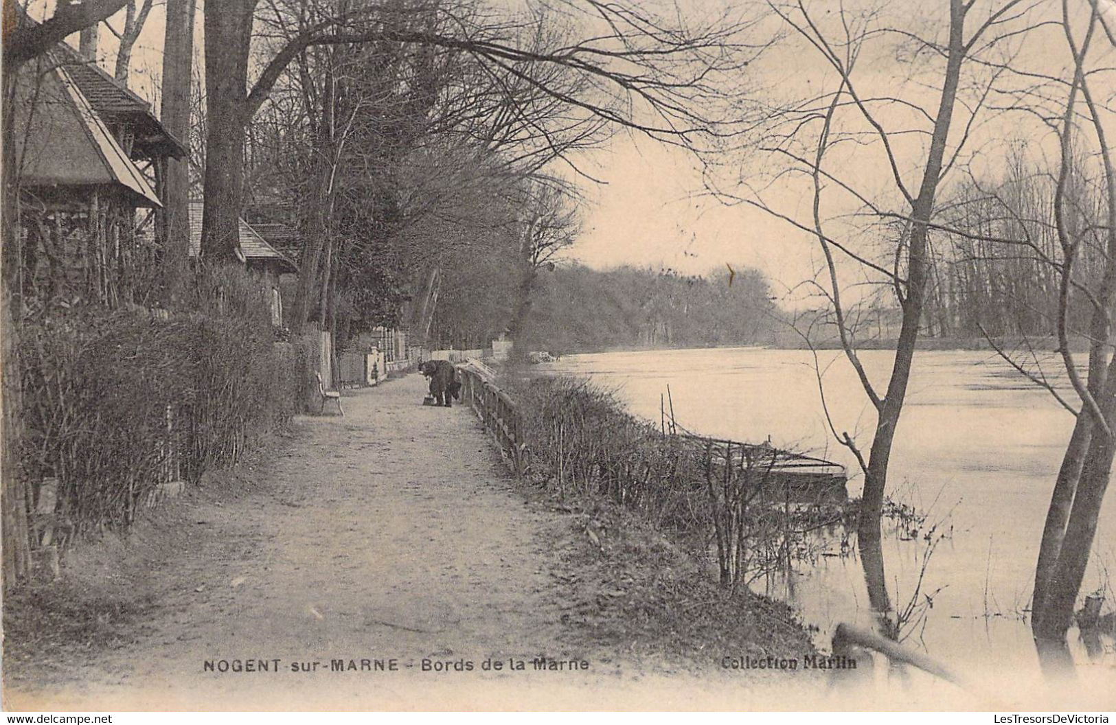 CPA - 94 - Nogent Sur Marne - BORDS DE MARNE - Barque - Berges - Nogent Sur Marne