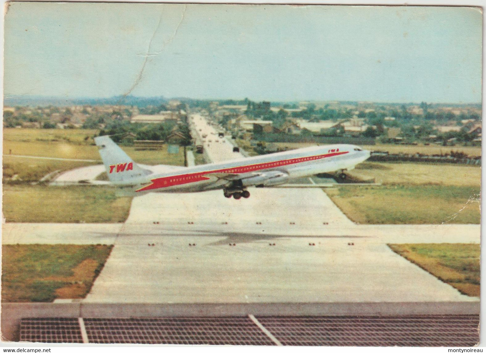 PARIS :  Aéroport  De  Paris - Orly , Avion Boeing De La Twa 1963 - Flugwesen