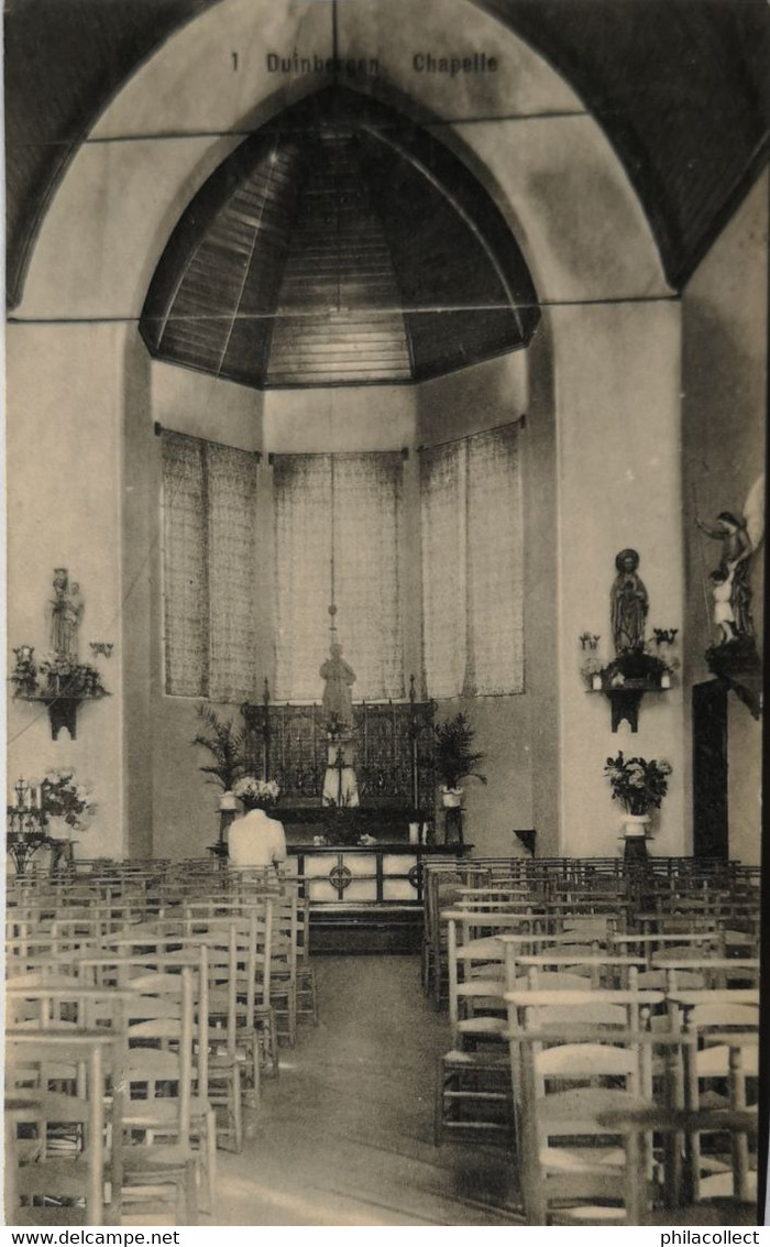 Duinbergen (Knokke Heist) Interieur Chapelle (niet Standaard) 1910 - Knokke