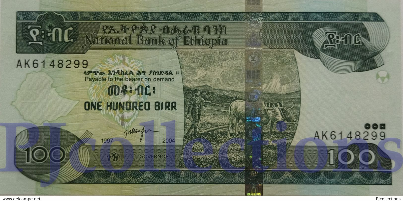 ETHIOPIA 100 BIRR 2004 PICK 52b UNC - Ethiopia