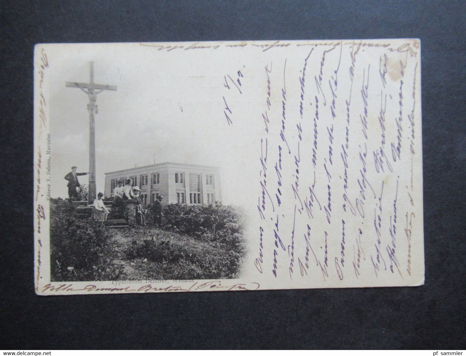 Frankreich Um 1900 AK Typhonium Demont, Wissant Mit Jesus Am Kreuz Editeur V. Debreu, Marquise - Wissant