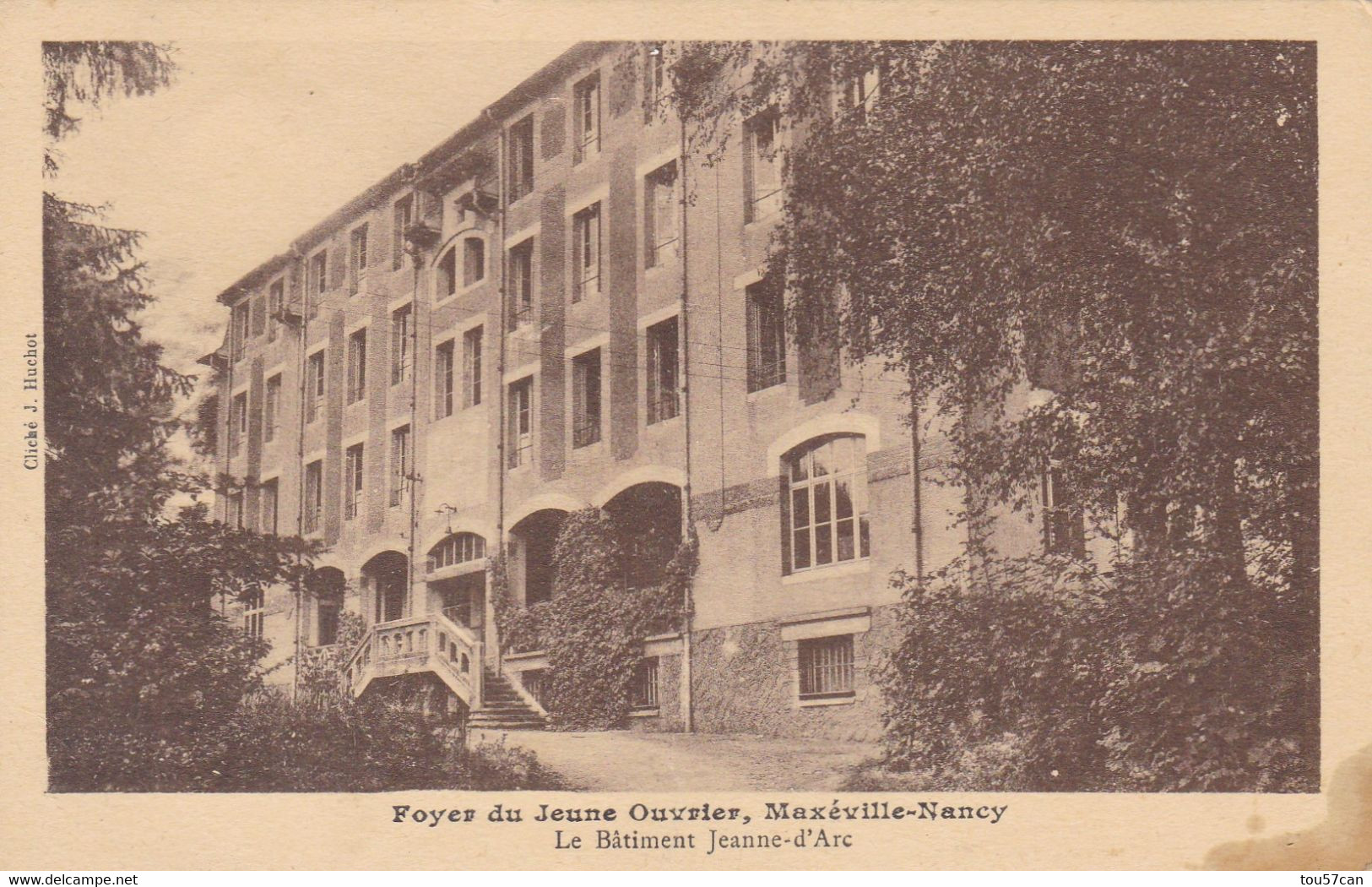 MAXEVILLE - NANCY- MEURTHE ET MOSELLE - (54) - CPA DU FOYER DU JEUNE OUVRIER - LE BÂTIMENT JEANNE D'ARC... - Maxeville