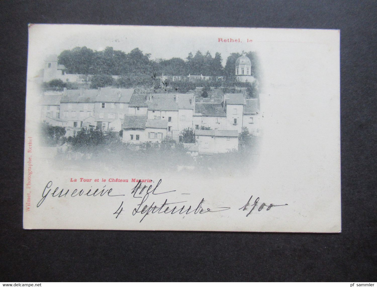 Frankreich 1900 AK Rethel La Tour Et Le Chateau Mazarin Photographe Wilmet Als Drucksache / Imprime Versendet - Rethel