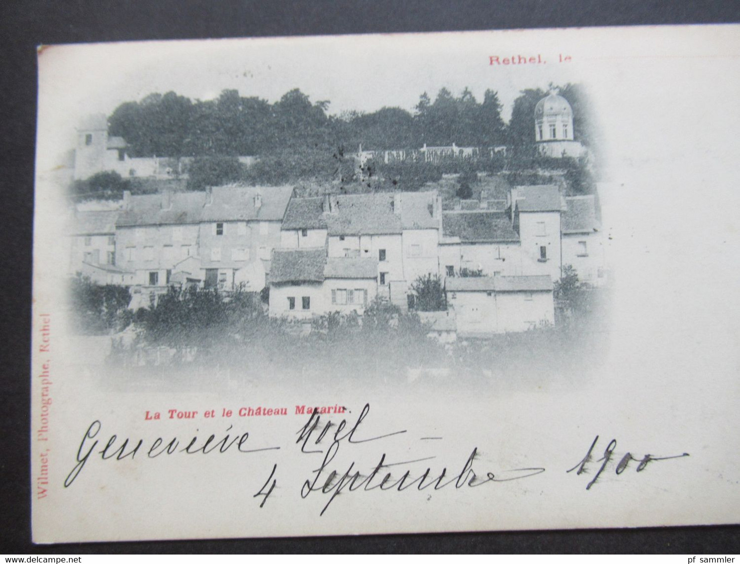 Frankreich 1900 AK Rethel La Tour Et Le Chateau Mazarin Photographe Wilmet Als Drucksache / Imprime Versendet - Rethel