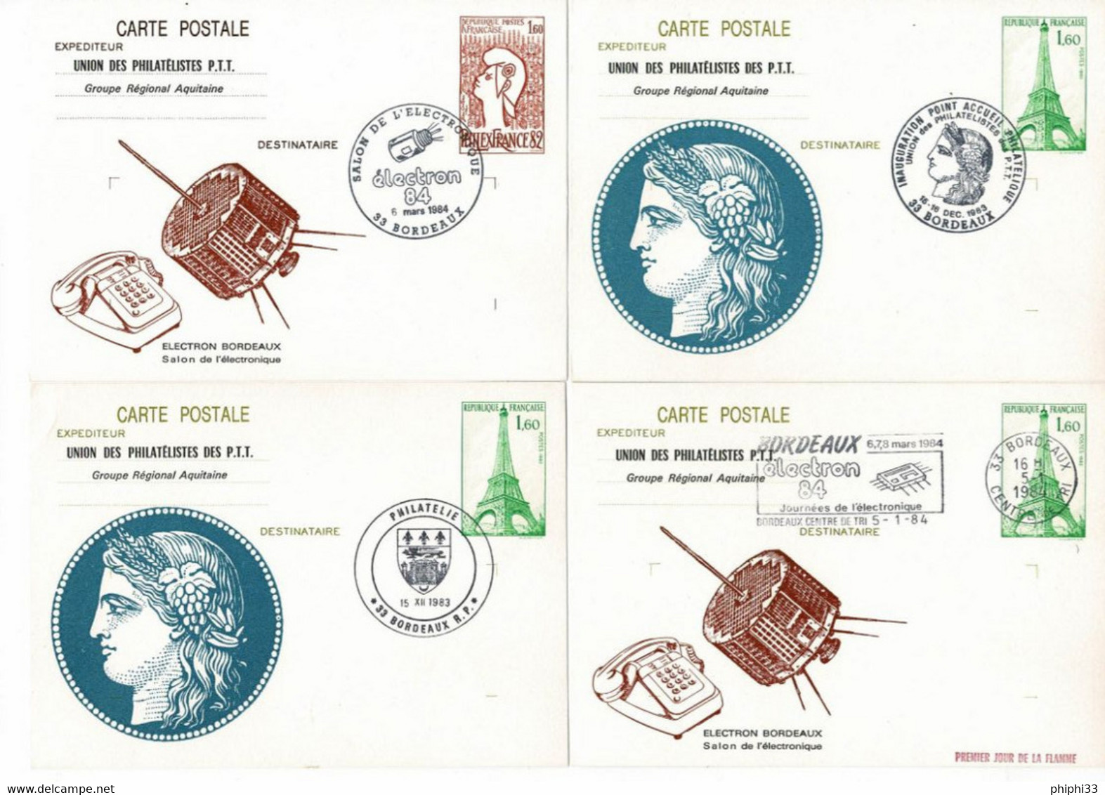 LOT DE 8 ENTIERS POSTAUX FDC - Lots Et Collections : Entiers Et PAP