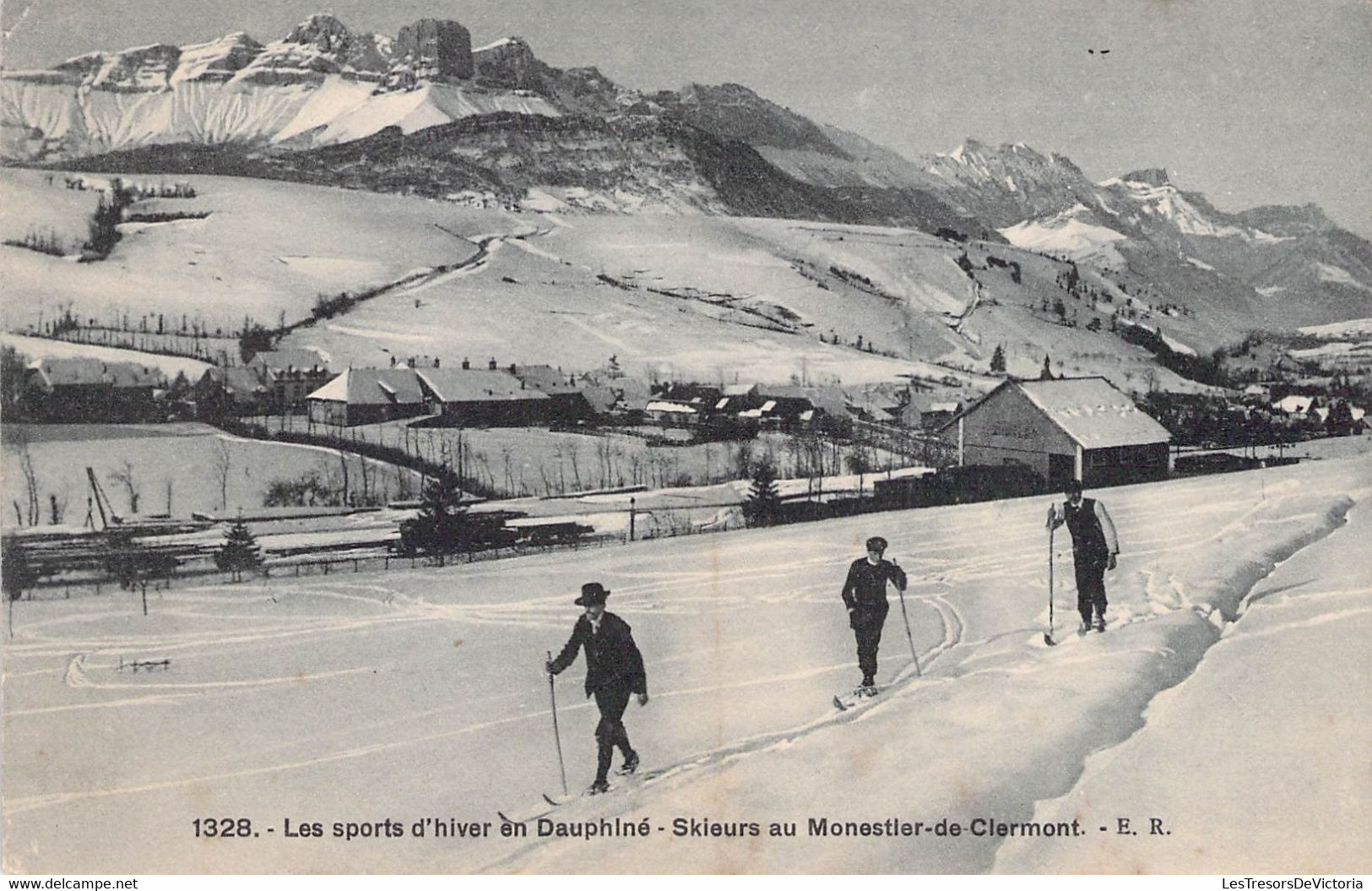 CPA - 38 - Skieur Au MONASTIER DE CLERMONT - Ski De Fond - Deportes De Invierno