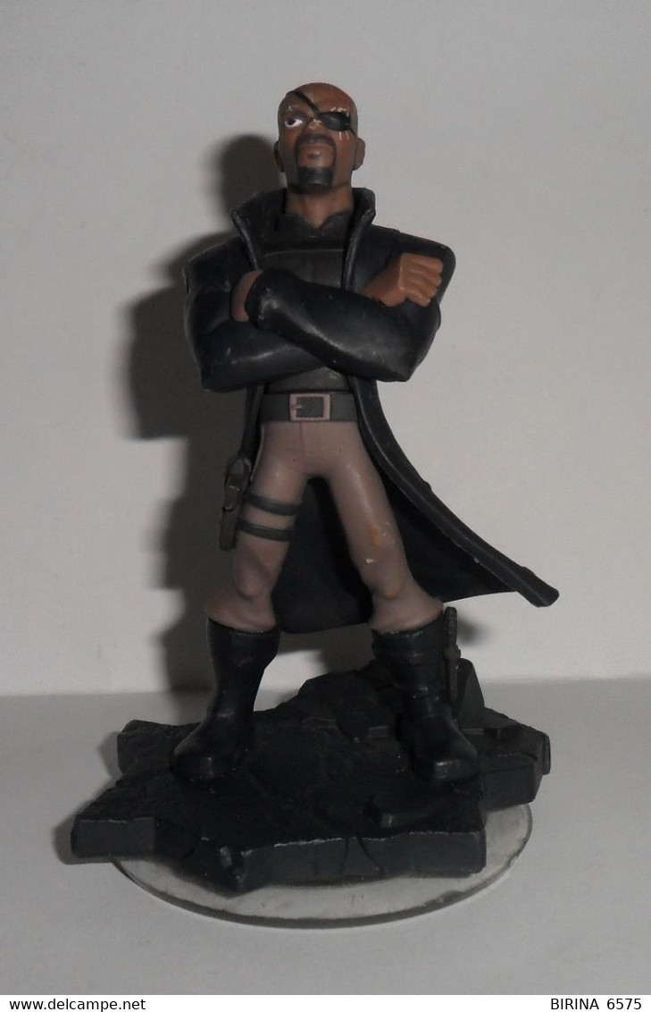 MARVEL. A FIGURINE. Character. COMICS. NICK FURY. 10.5 Cm. - 3-90-i - Gli Eroi Della Marvel