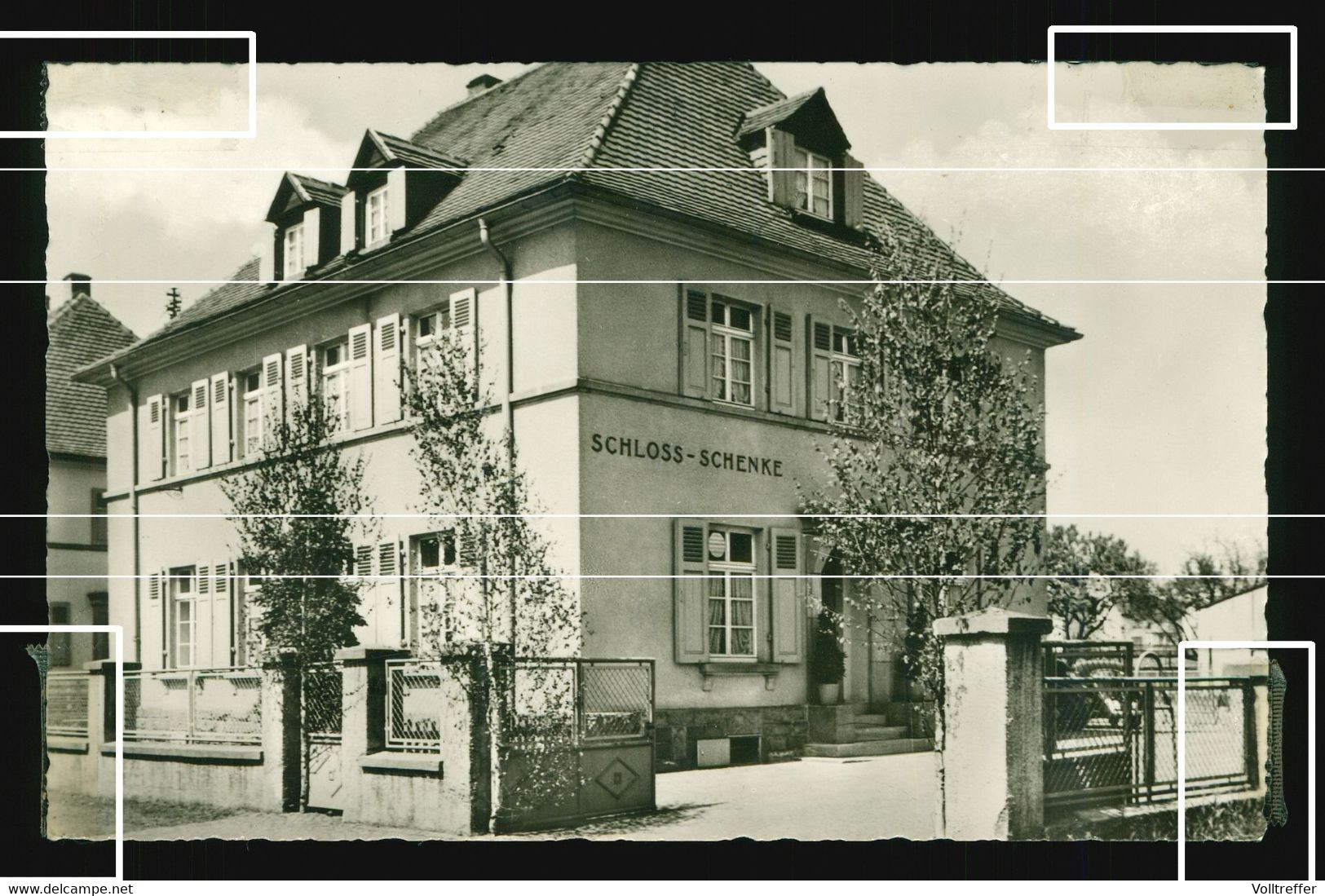 Orig. Foto AK 1959, Blick Auf Die Schloss Schenke Schloßschenke, Hotel Pension Deidesheim - Deidesheim