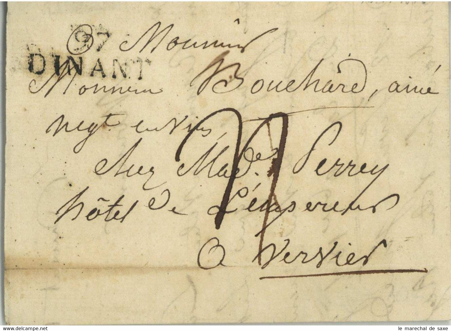 97 DINANT Dinant 1816 Pour Verviers - 1815-1830 (Holländische Periode)