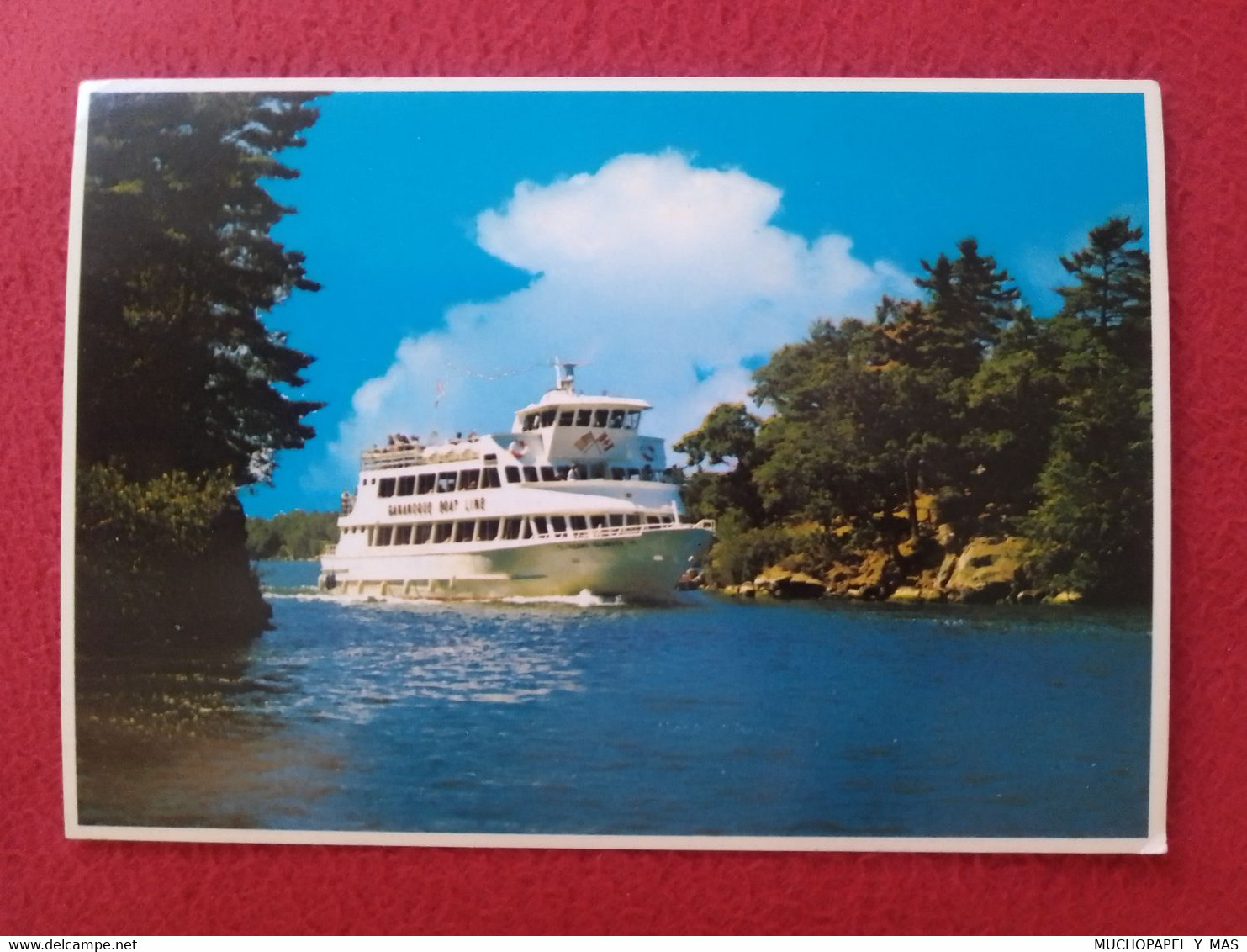 CARTE POSTALE POSTAL POST CARD CANADÁ THOUSAND ISLANDER CRUISE BOAT BARCO GANANOQUE ONTARIO CRUCERO. SHIP..CARTOLINA.... - Gananoque