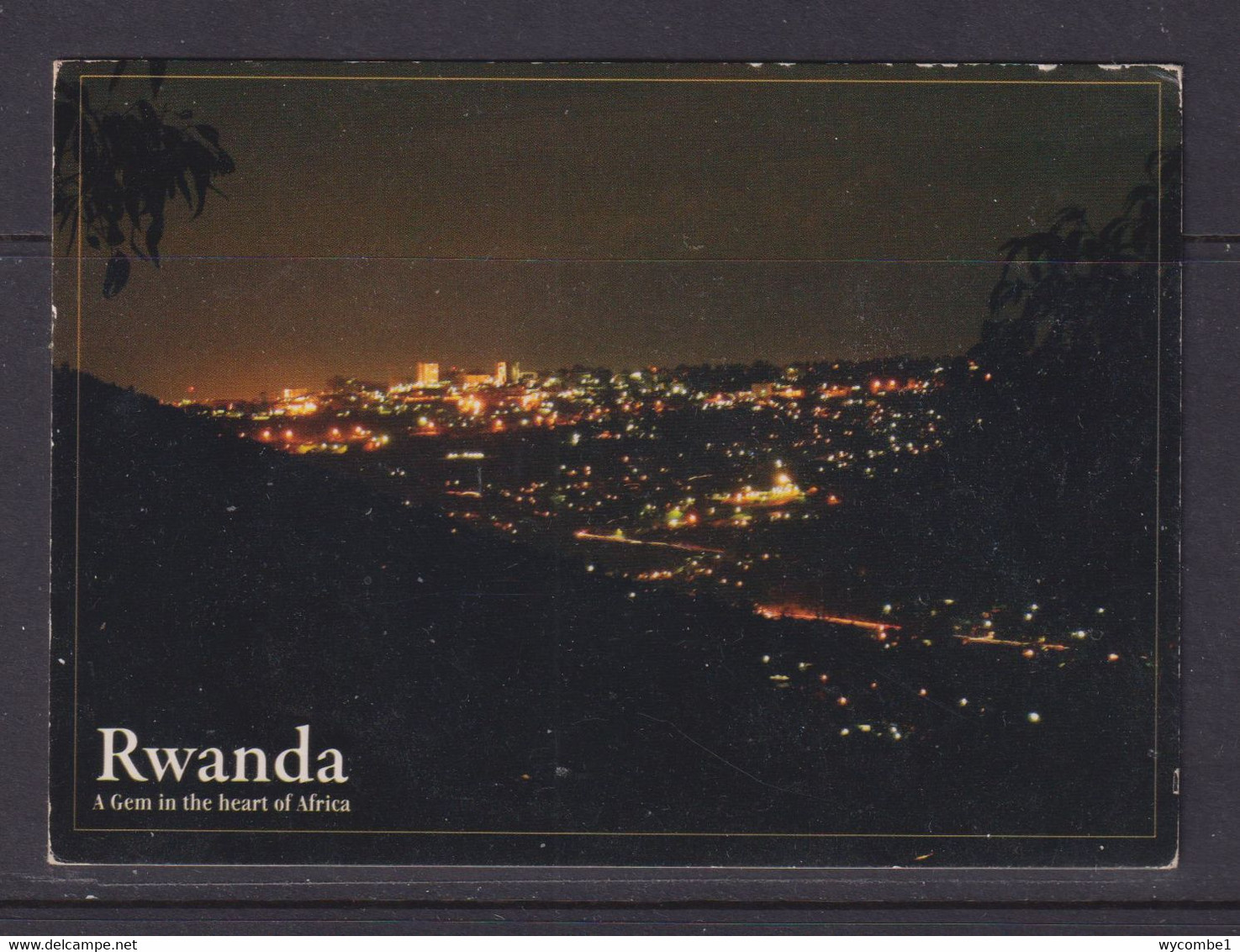 RWANDA - Kigali At Night Used Postcard To The UK As Scans - Ruanda