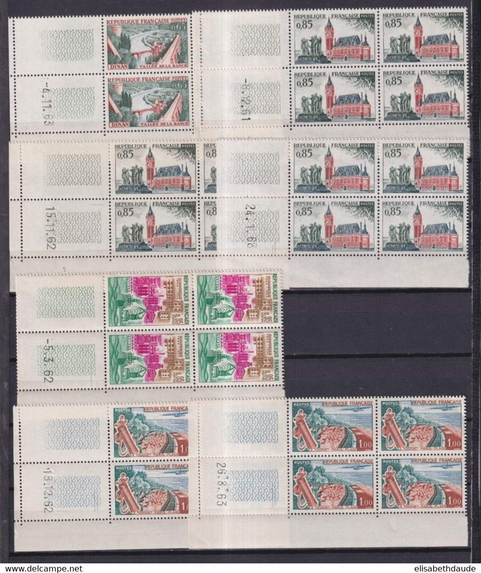 COINS DATES 1961/63 - 3 SCANS ! - TOURISME - BLOC De 4 ** MNH  - COTE = 87 EUR. - 1960-1969