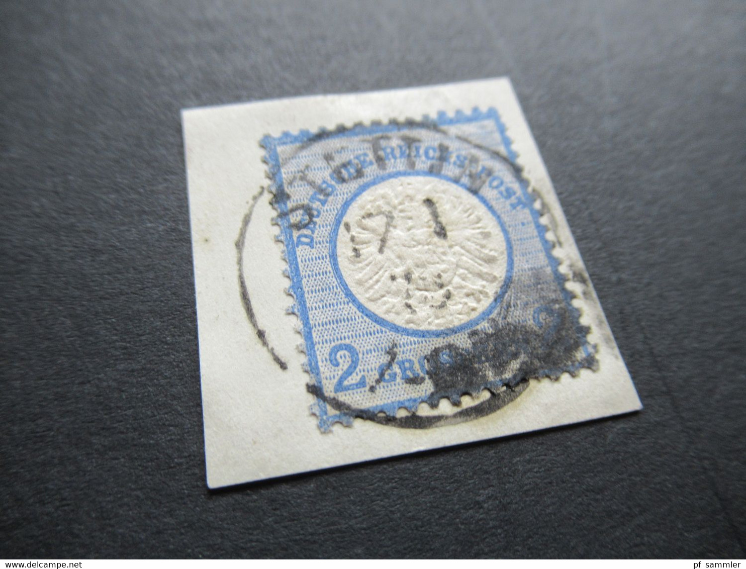 Deutsches Reich Großer Brustschild Michel Nr. 20 Auf Sauberem Breifstück Stempel Stettin 17.1.73 - Used Stamps