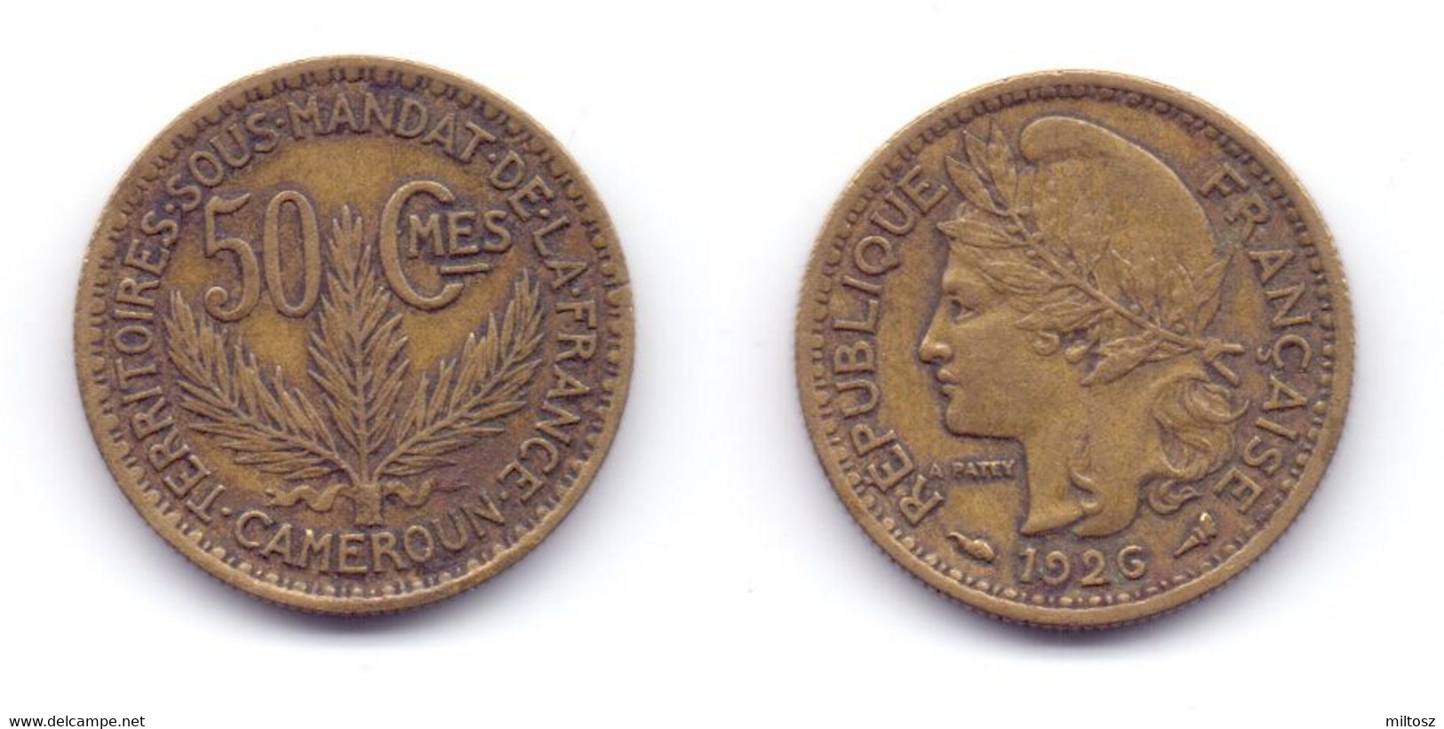 Cameroon 50 Centimes 1926 - Kamerun