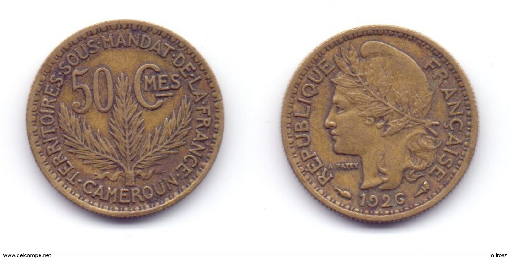 Cameroon 50 Centimes 1926 - Cameroun