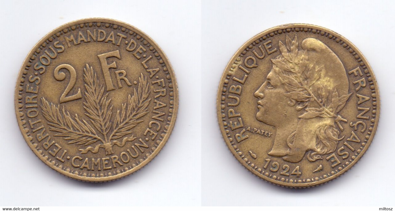 Cameroon 2 Francs 1924 - Kamerun