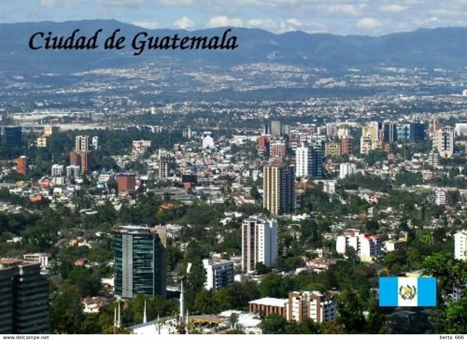 Guatemala City Aerial View New Postcard - Guatemala