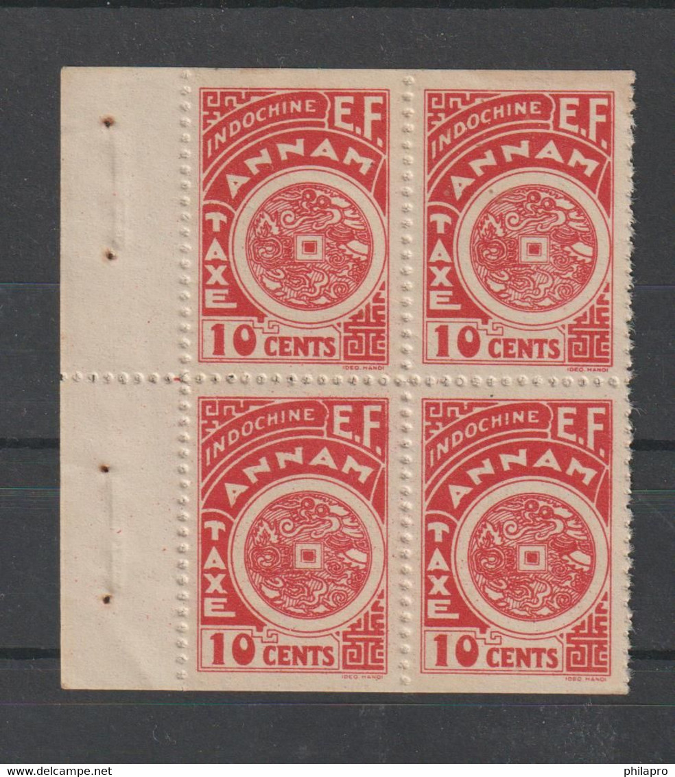 INDOCHINE VIETNAM - ANNAM BLOCK OF 4 -  10CENTS  ~1936  **MNH  VF  RARE - Strafport