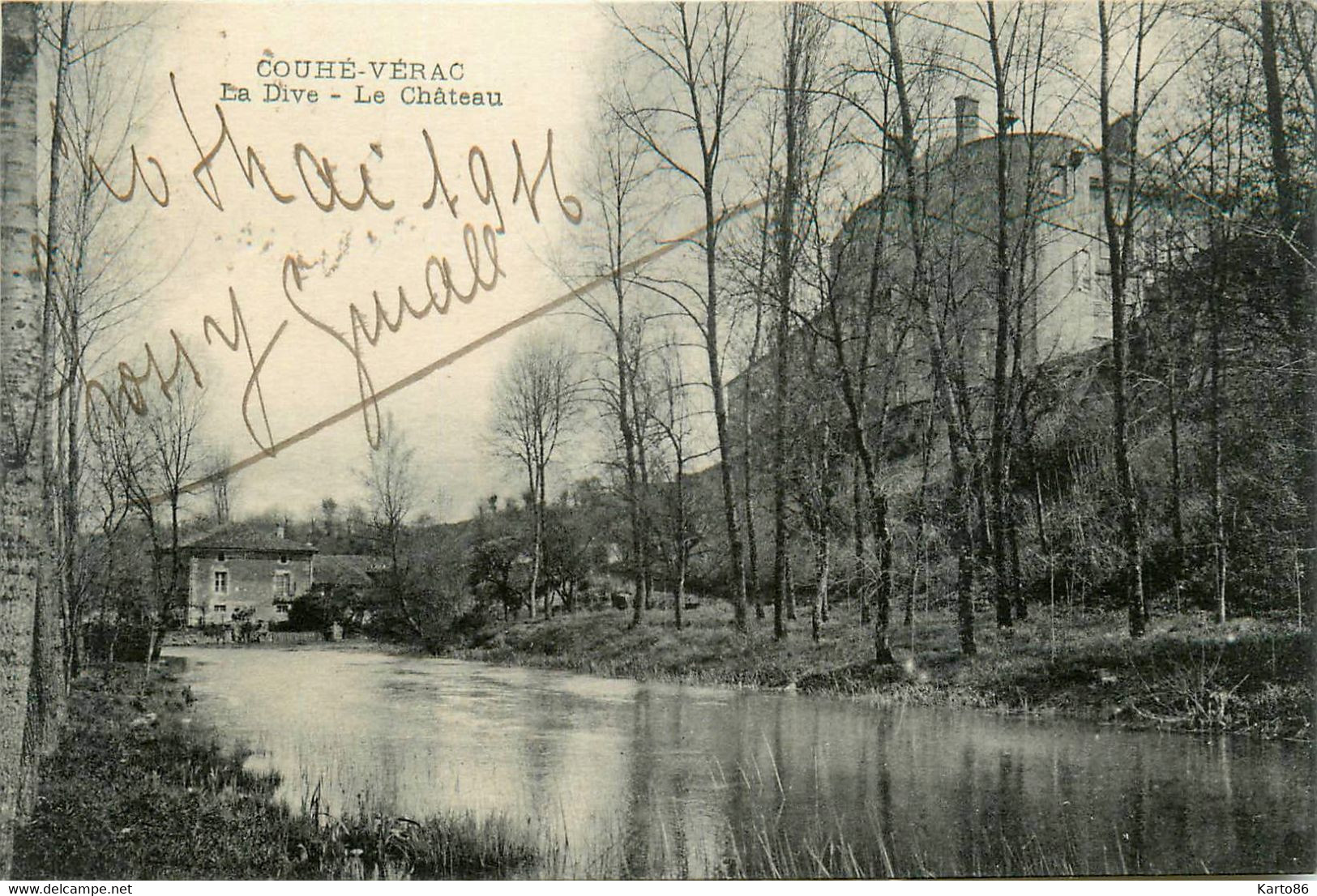 Couhé Vérac * Vue Sur La Dive Et Le Château - Couhe