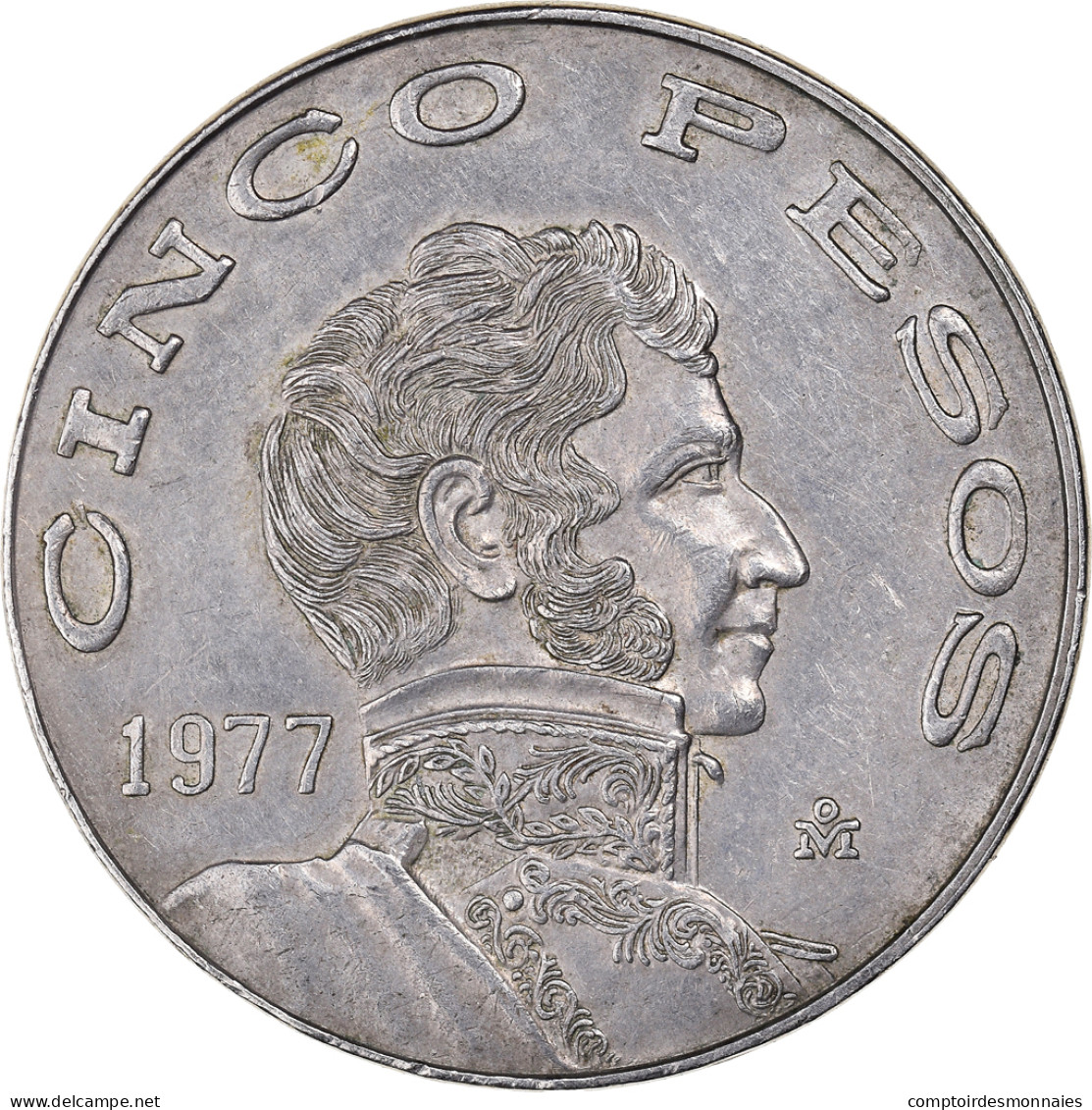 Monnaie, Mexique, 5 Pesos, 1977 - Mexique