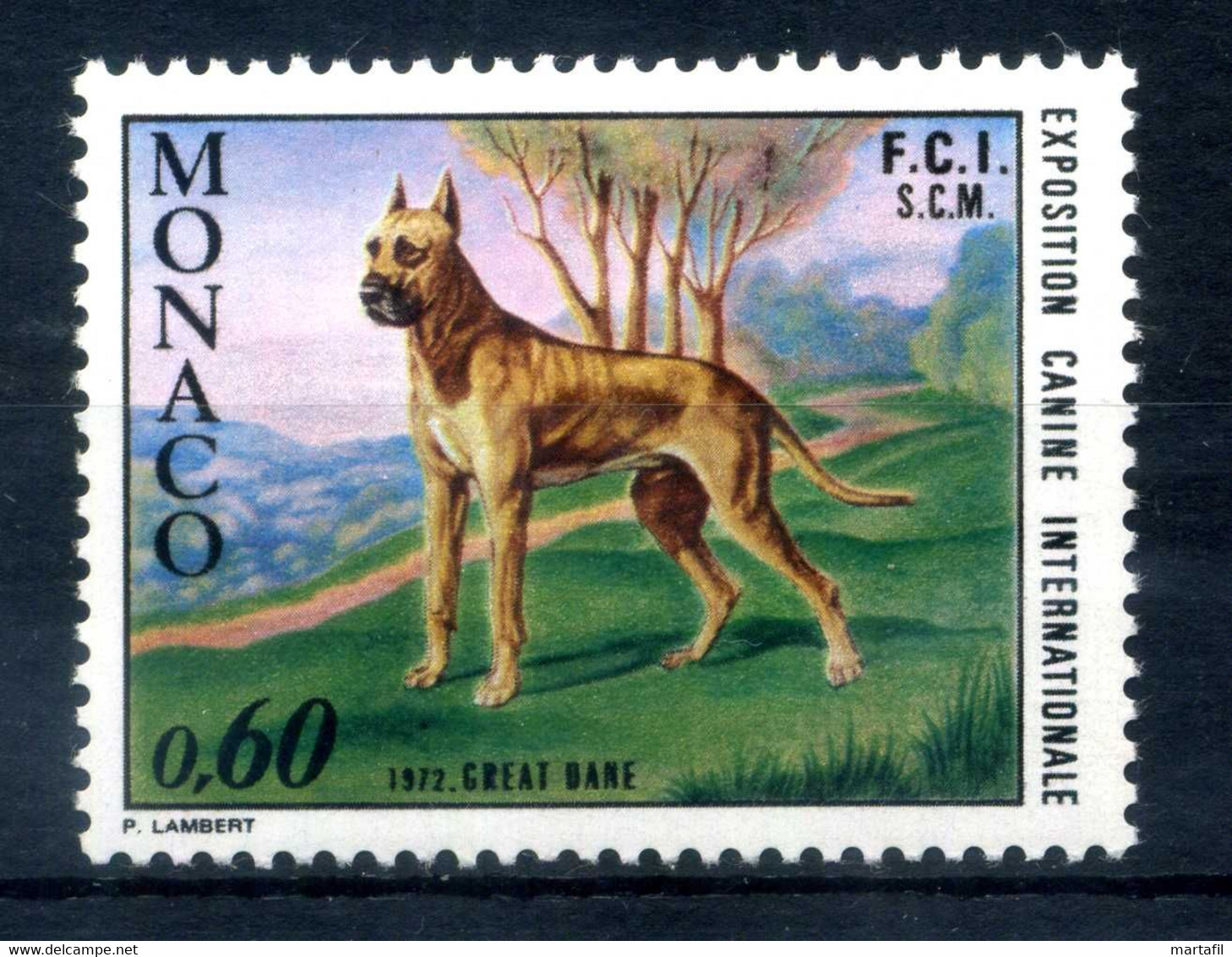 1972 MONACO SET MNH ** 880 Cani, Dogs, Esposizione Canina Internazionale Di Montecarlo - Nuevos