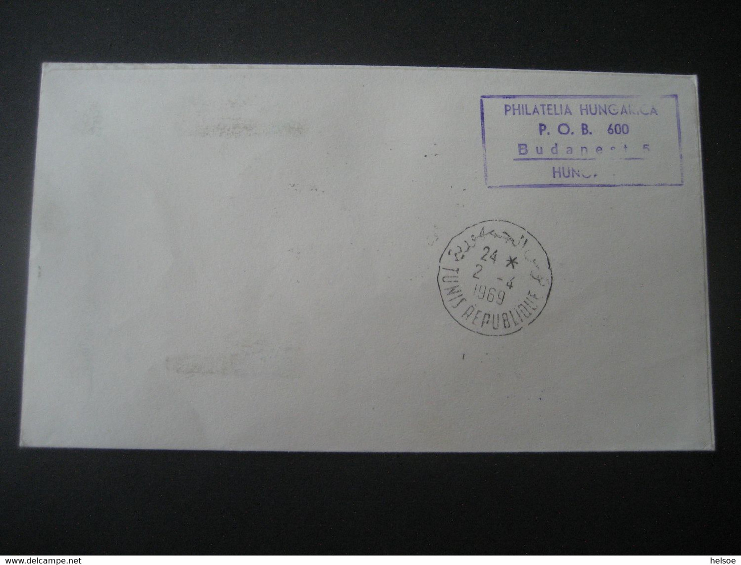 Ungarn 1969- Luftpost Mit MALEV Von Budapest Nach Tunis - Briefe U. Dokumente