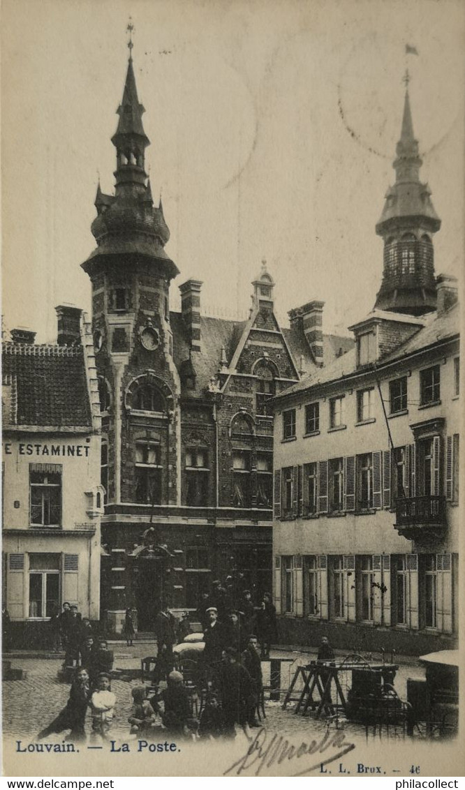 Leuven - Louvain / LA Poste (niet Standaard Zicht) 1904 - Leuven