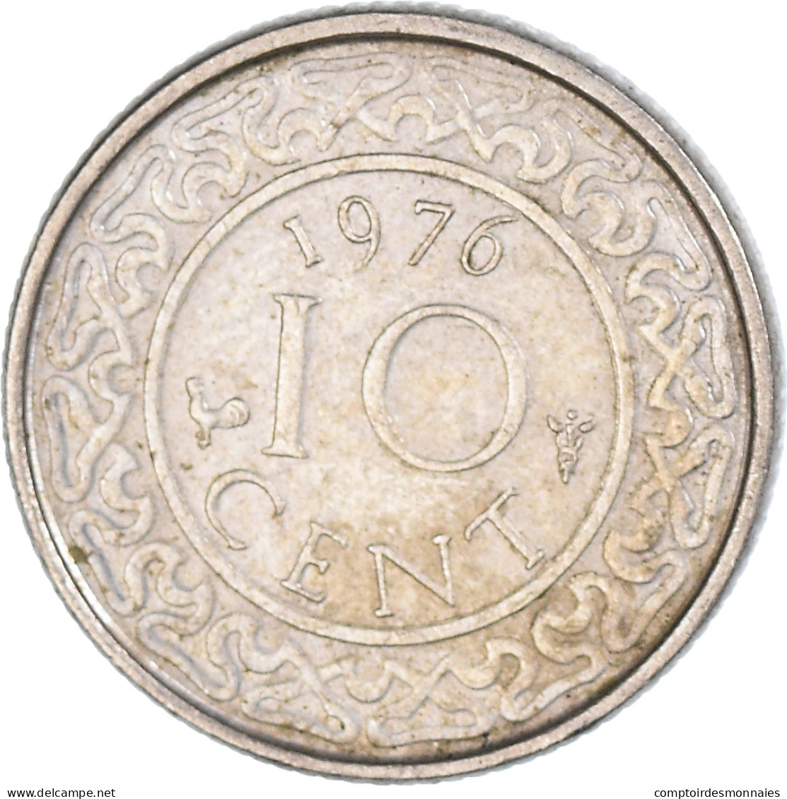 Monnaie, Suriname, 10 Cents, 1976 - Suriname 1975 - ...