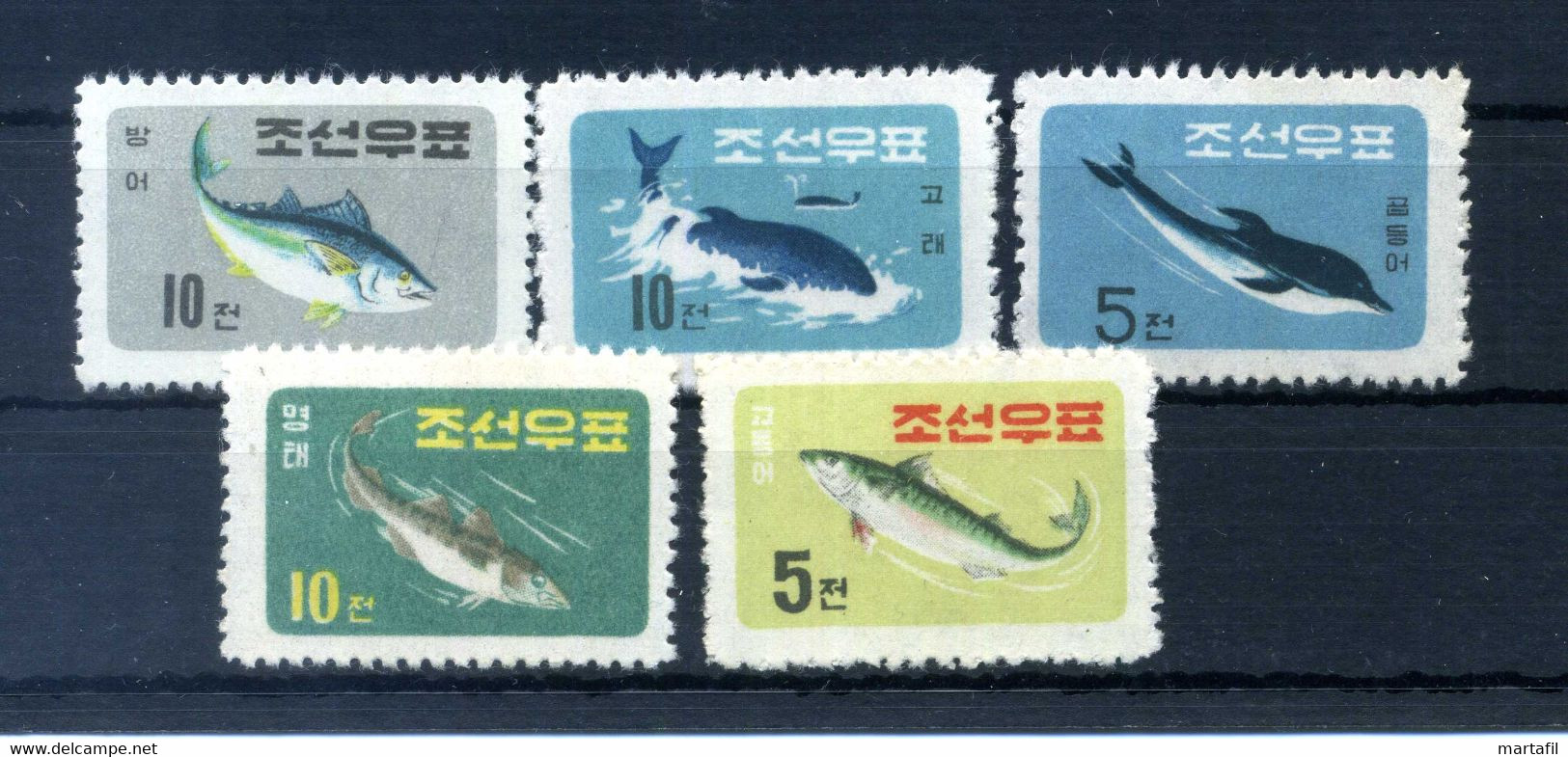 1961 COREA DEL NORD SET ** 278/282 - Korea (Nord-)