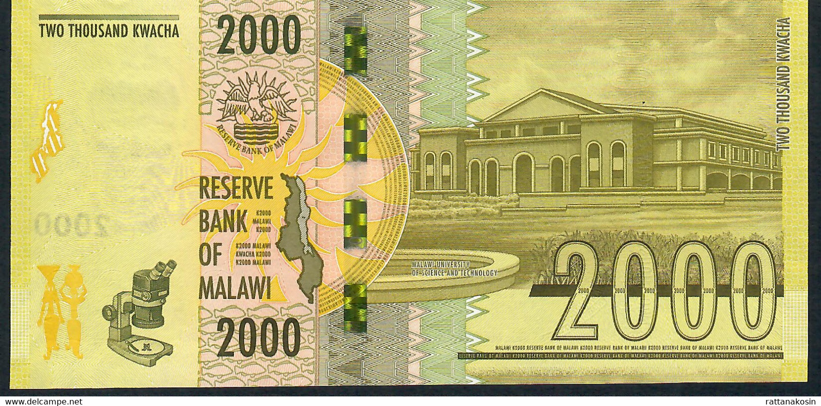 MALAWI P69b 2000 KWACHA 2018 #AV   UNC. - Malawi