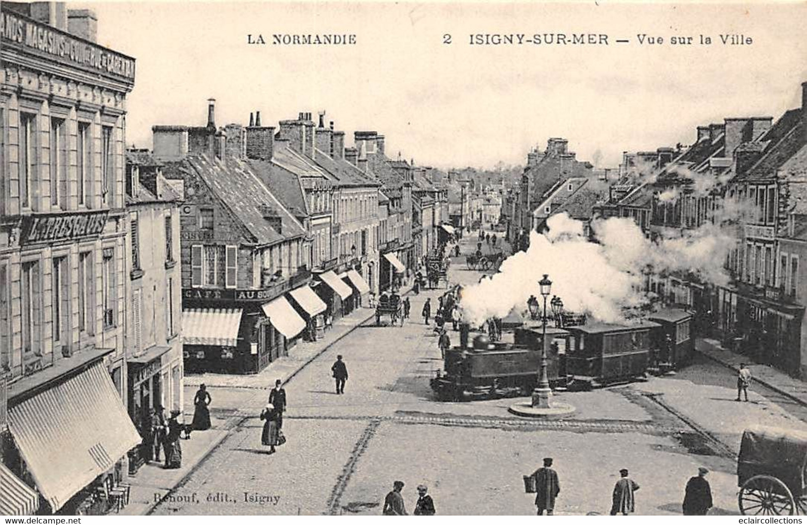 Isigny Sur Mer         14       Vue Sur La Ville. Tramway              (voir Scan) - Sonstige & Ohne Zuordnung