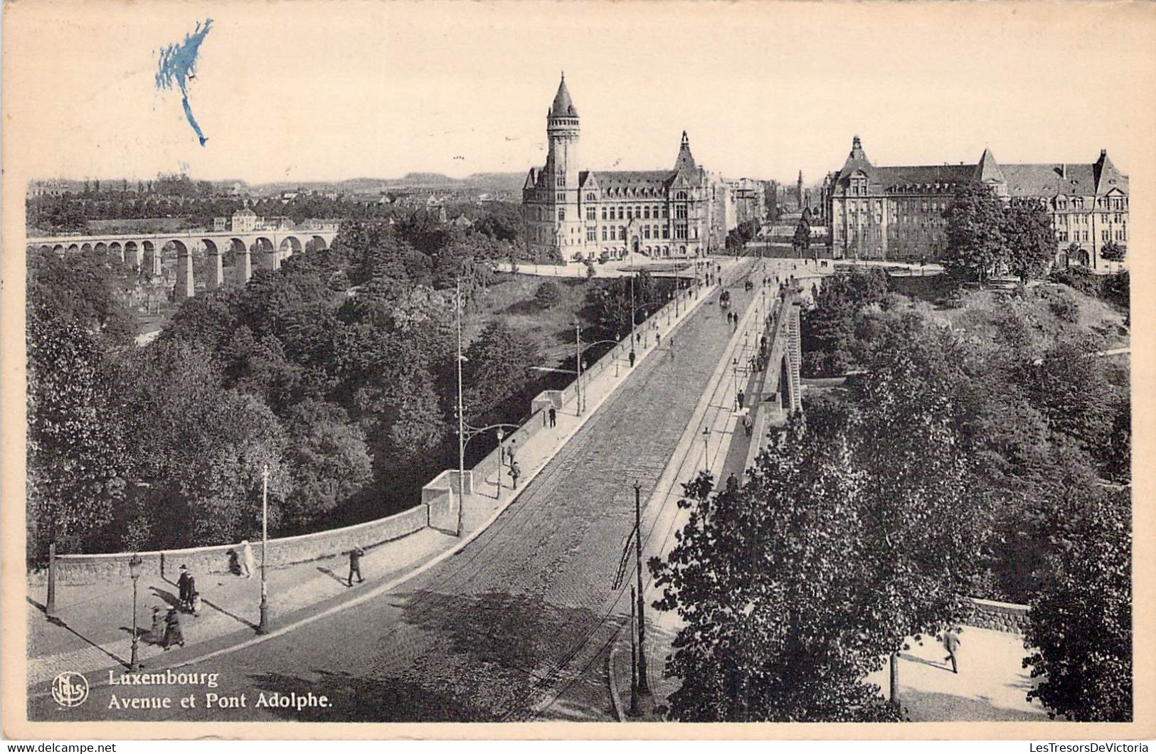 CPA - LUXEMBOURG VILLE - Avenue Et Pont Adolphe - Animée Piétons - Luxembourg - Ville