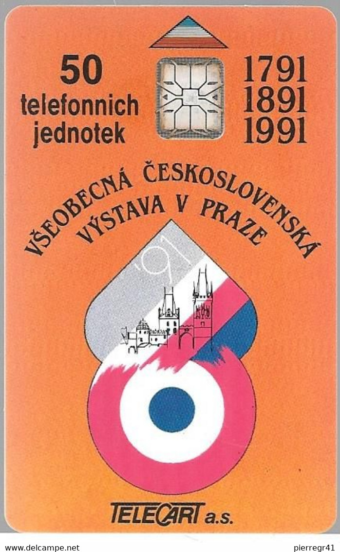 CARTES-1991-TCHECOSLOVAQUIE-50U--PUCE SC6-S/N°-Neuve-20000Ex-TBE - Checoslovaquia