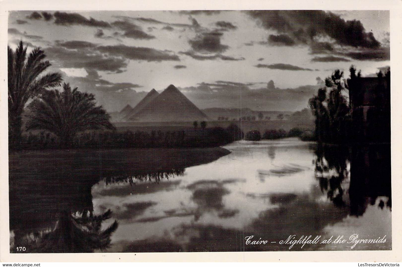 CPA - EGYPTE - Le Caire - Nuit Tombante Sur Les Pyramides - Cairo