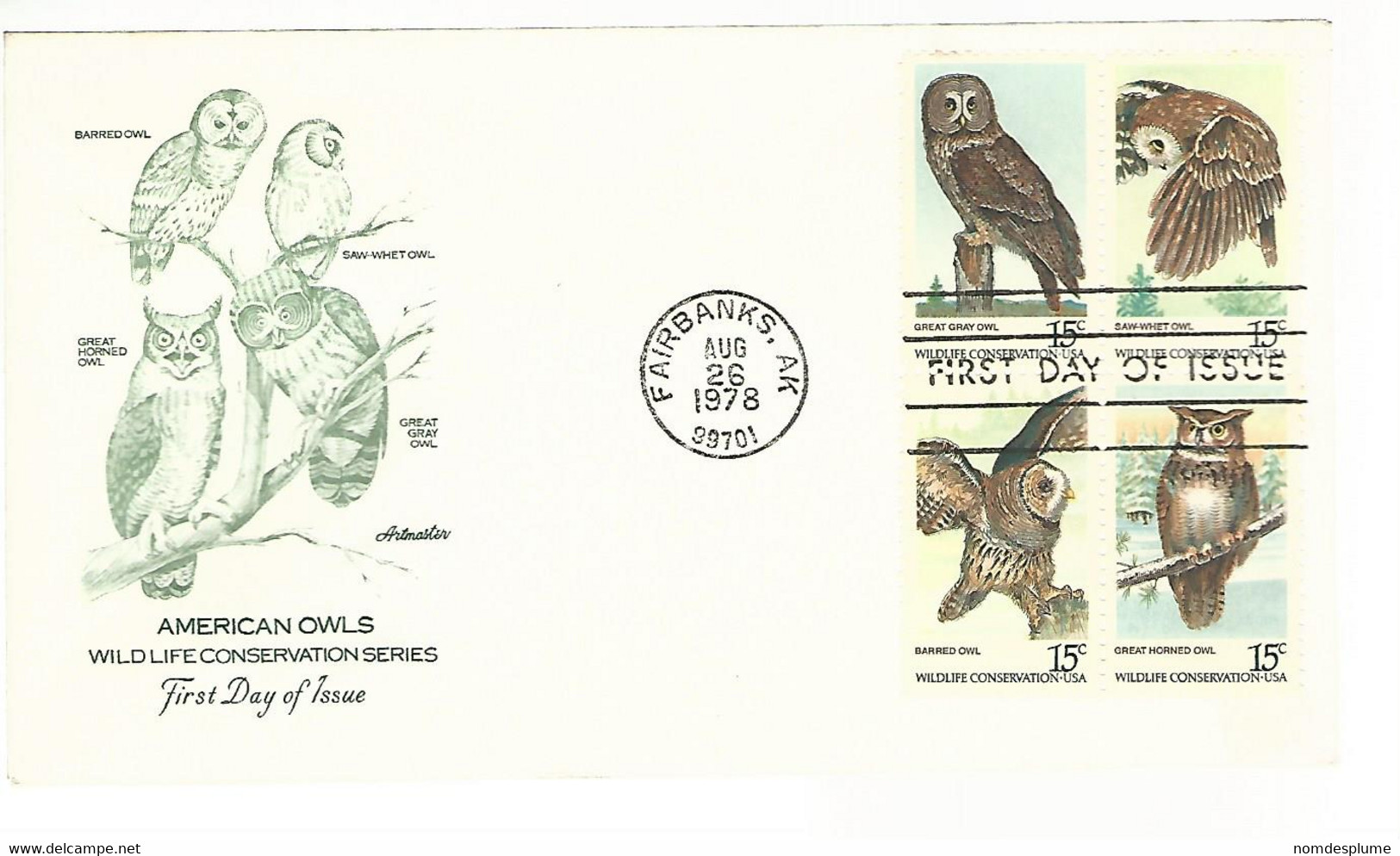 55780 ) USA Fairbanks Postmark 1978 First Day FDC - Cartas & Documentos