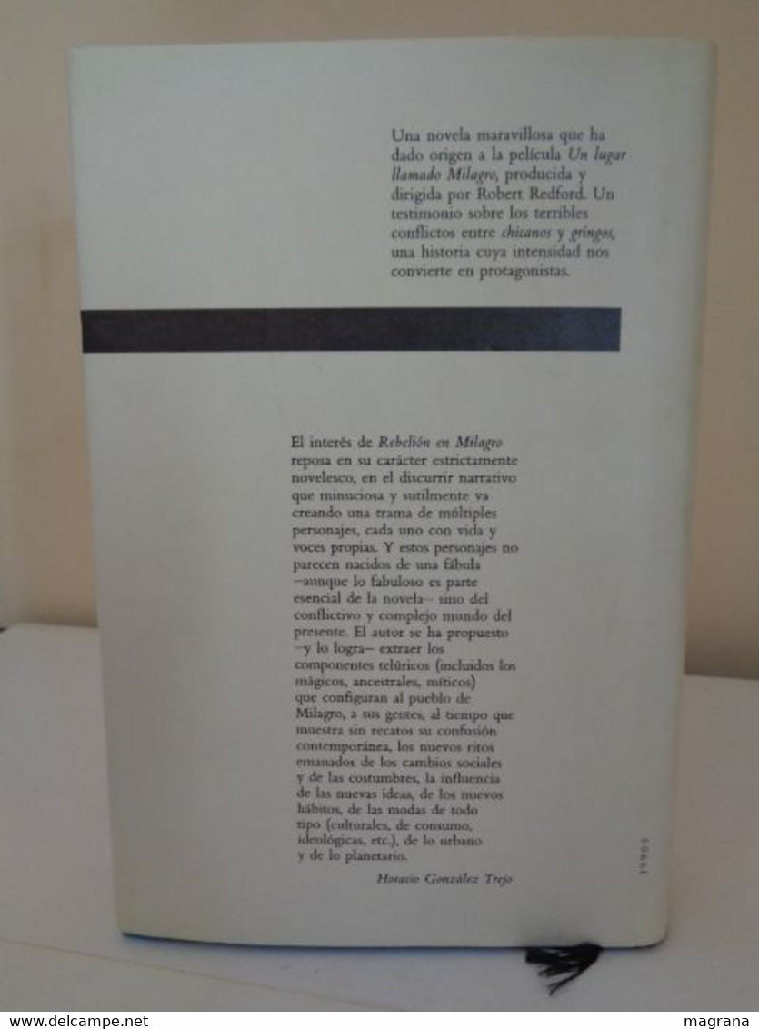 Rebelión En Milagro. John Nichols. Círculo De Lectores. 1989. 624 Páginas. Idioma: Español. - Clásicos