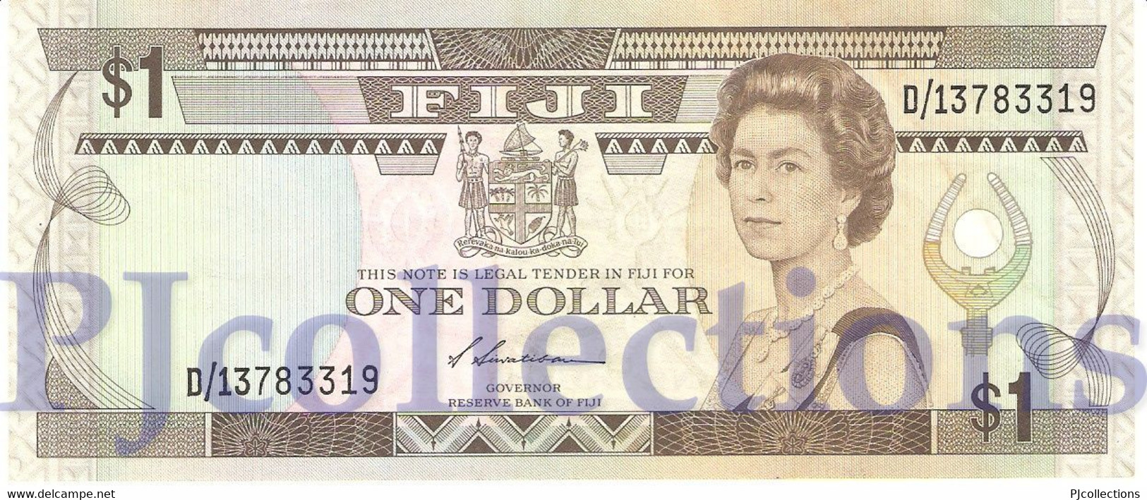 FIJI 1 DOLLARS 1987 PICK 86a AXF - Fiji