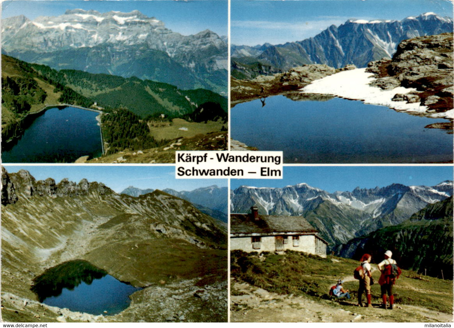 Kärpf-Wanderung Schwanden-Elm - 4 Bilder (4028) * 3. 8. 1981 - Schwanden
