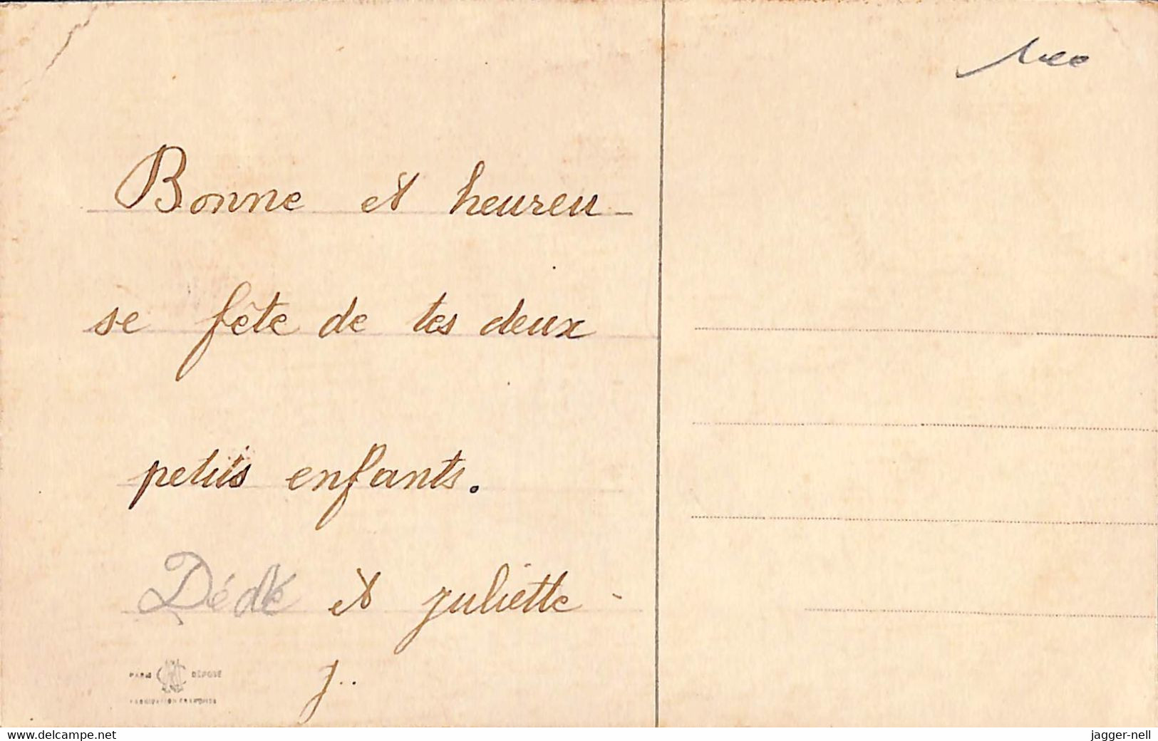 CPA Fantaisie Brodées Sur Tissu Collé Décor Fleurs -broderie Tissu Forme Enveloppe - Fabrication Française CM - JD113 - Other & Unclassified