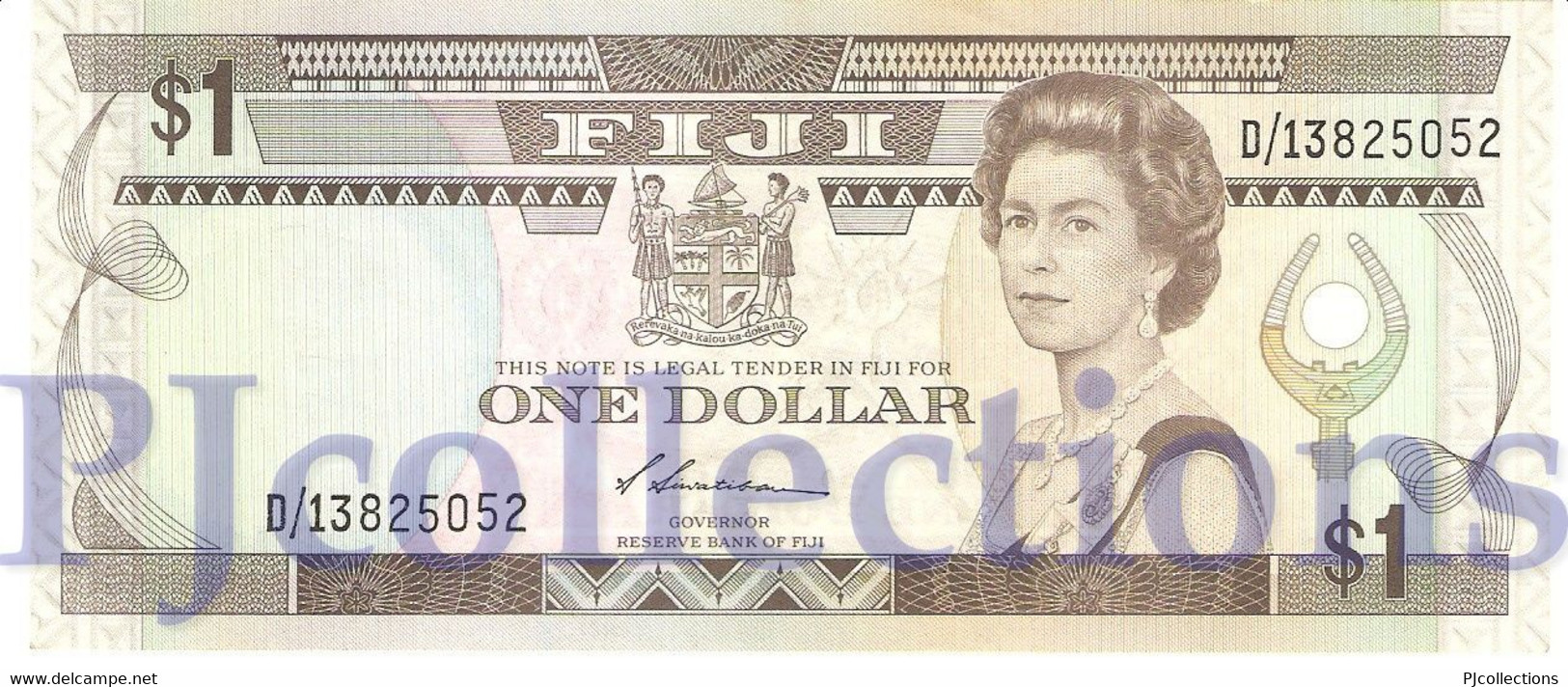 FIJI 1 DOLLARS 1987 PICK 86a AU/UNC - Fiji