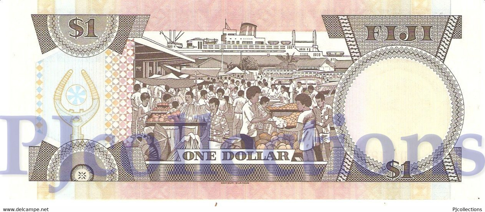 FIJI 1 DOLLARS 1987 PICK 86a AU/UNC - Fiji