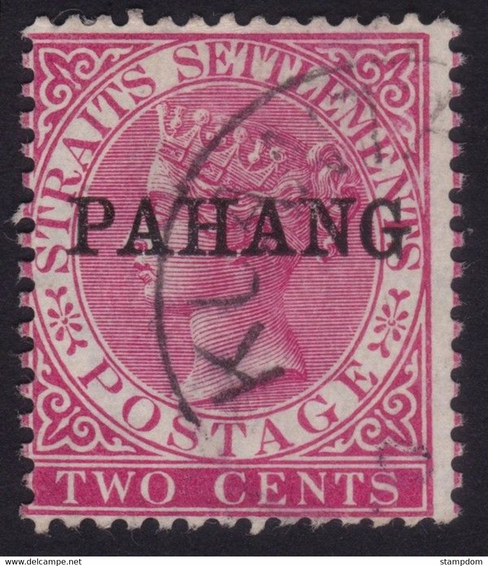 PAHANG 1890 Overprint On Straits 2c Sc#6 - USED @P1146 - Pahang