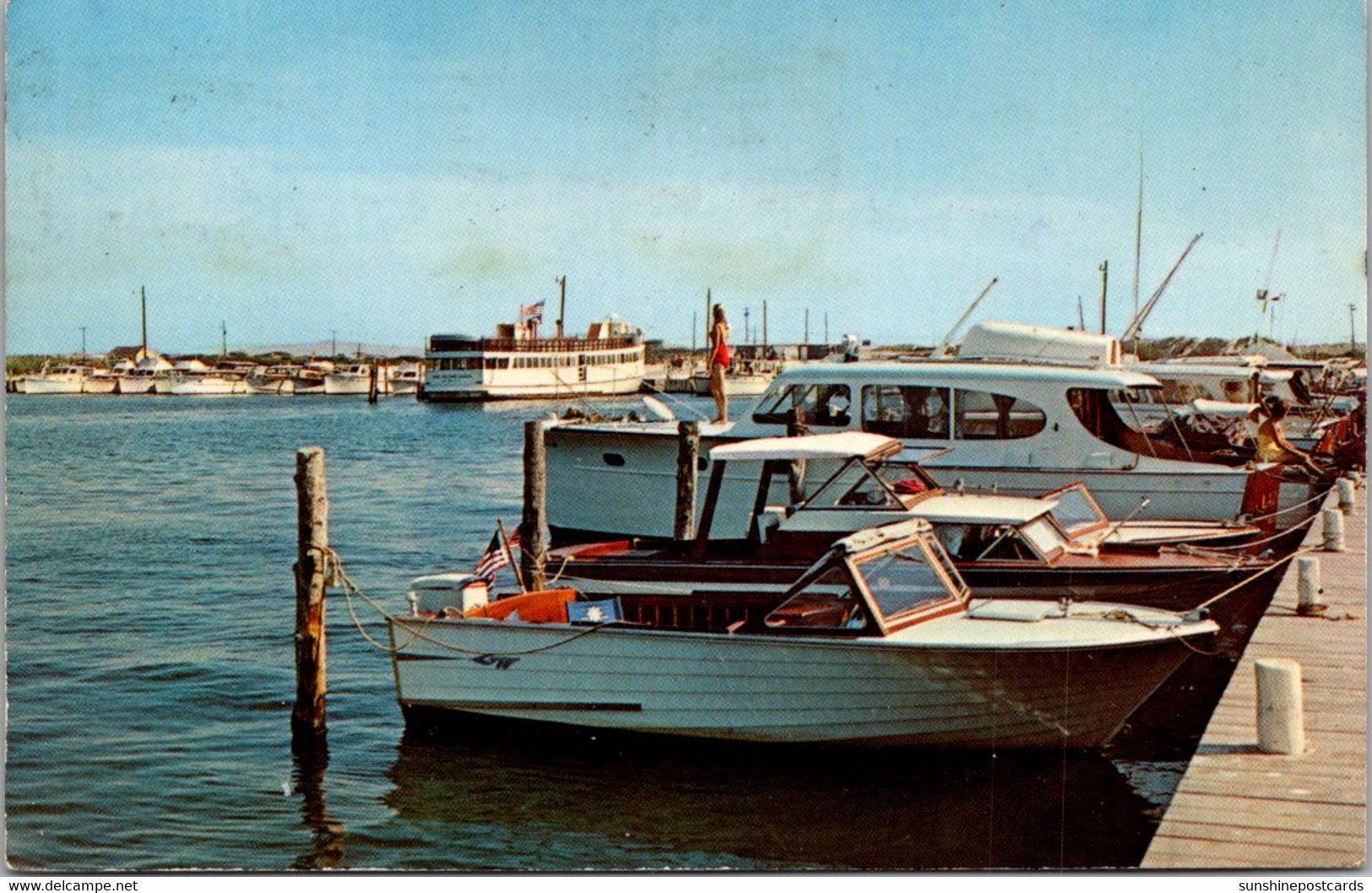 New York Long Island Fire Island National Seashore Boats At Dock - Long Island