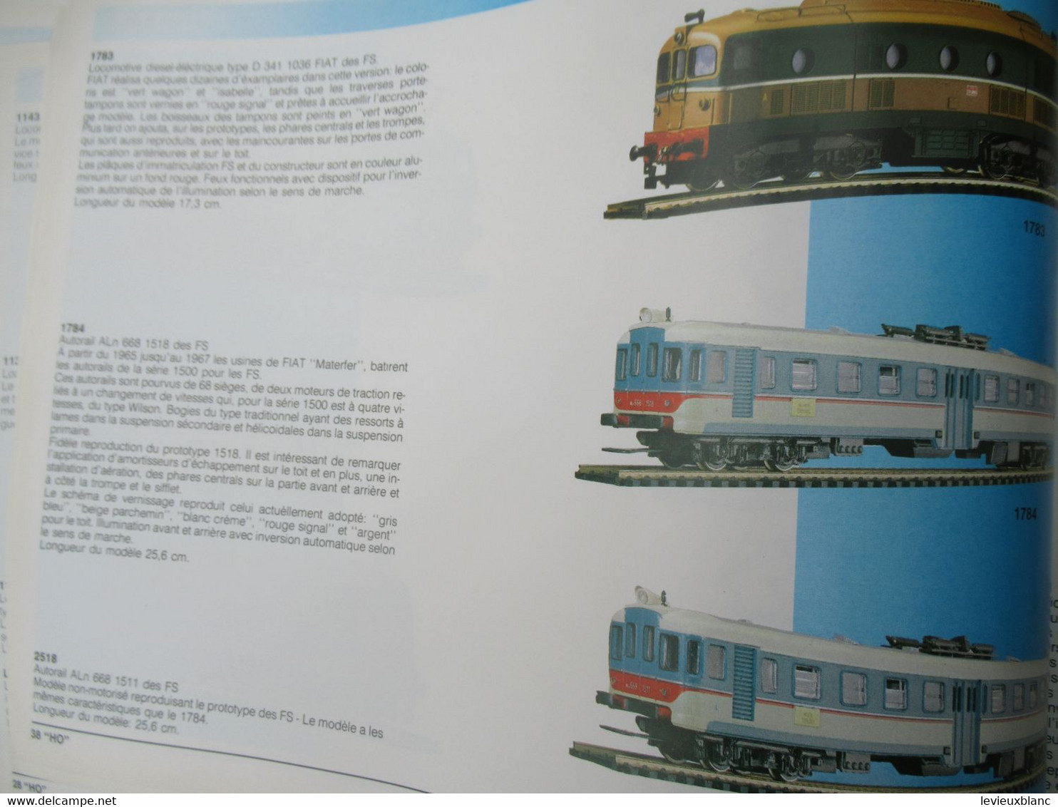 Catalogue Général "HO""O""N"/ RIVAROSSI/ Train Electriques Miniature / COMO ( Italie)/ 1986                       VOIT50