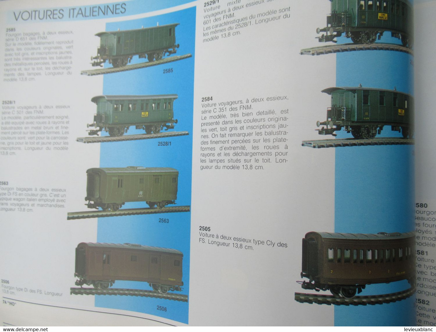 Catalogue Général "HO""O""N"/ RIVAROSSI/ Train Electriques Miniature / COMO ( Italie)/ 1986                       VOIT50